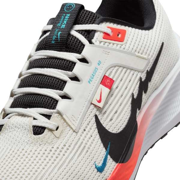 Nike Air Zoom Pegasus 40 - Sail/Black/White/Bright Crimson