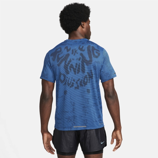 Nike Dri-FIT ADV Division Camiseta - Court Blue/Black/Black Reflective