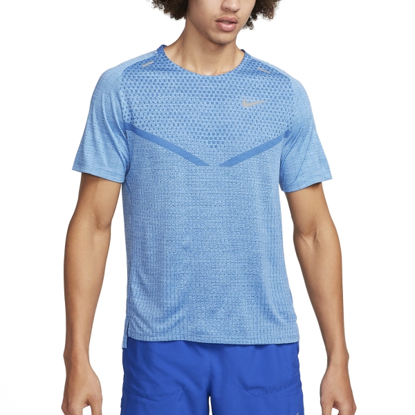Men's Running T-Shirt Nike DriFIT ADV Techknit Ultra TShirt  Star Blue/Reflective Silver DM4753402