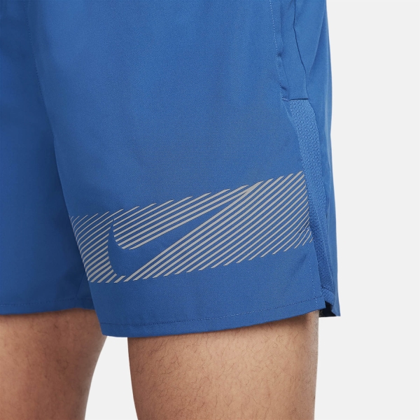 Nike Dri-FIT Challenger Flash 5in Pantaloncini - Court Blue/Black/Reflective Silver