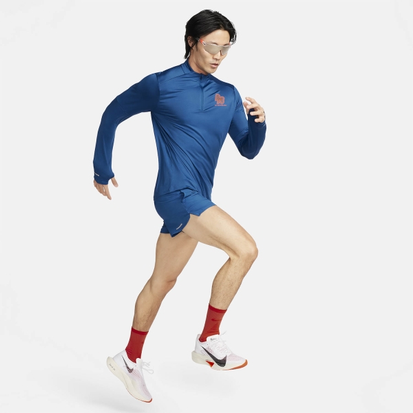 Playera de running de medio cierre Dri-FIT para hombre Nike Element Flash.