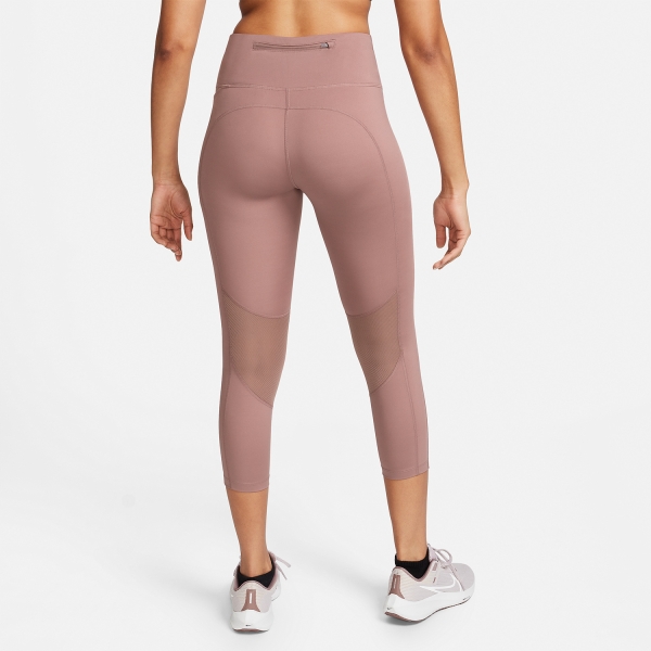 Nike Dri-FIT Fast 3/4 Tights - Smokey Mauve/Reflective Silver