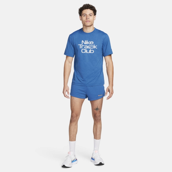 Nike Dri-FIT Hyverse Track Club T-Shirt - Court Blue/Summit White