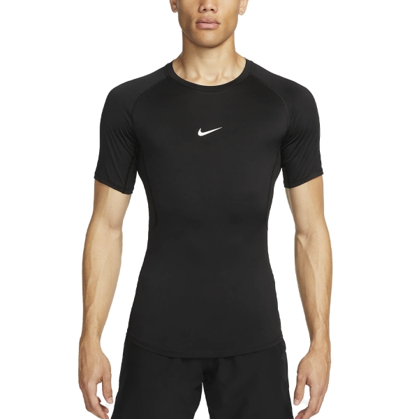 Maglietta Training Uomo Nike DriFIT Logo Maglietta  Black/White FB7932010