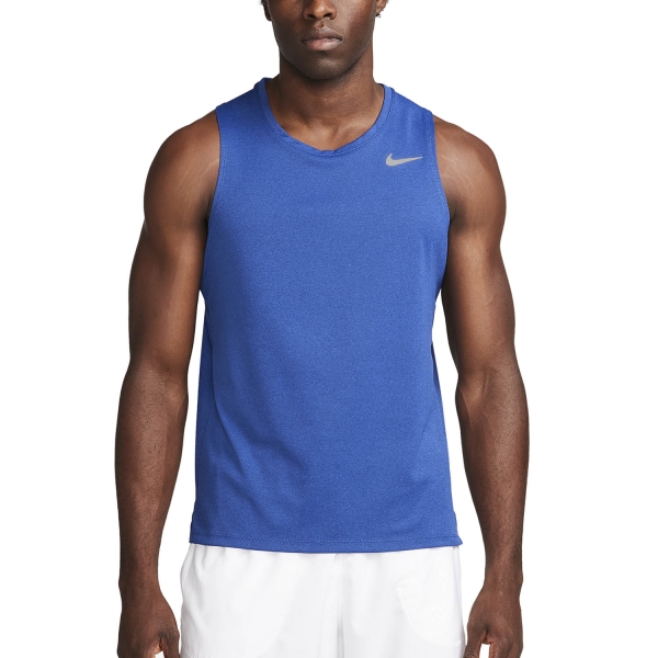 Men's Running Tank Nike DriFIT Miler Run Tank  Game Royal/Midnight Navy/Reflective Silver DV9321481