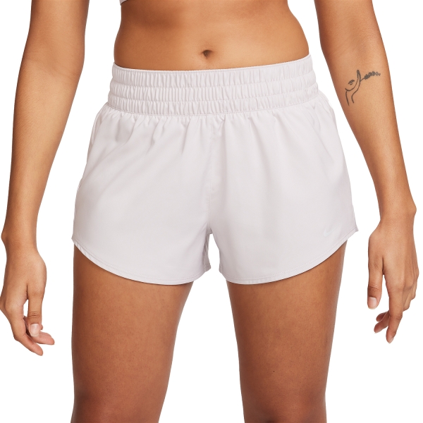 Pantalones cortos Running Mujer Nike DriFIT One 3in Shorts  Platinum Violet/Reflective Silver DX6010019