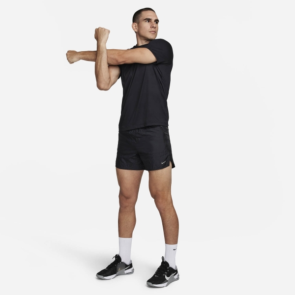 Nike Dri-FIT Stride 5in Shorts - Black/Black Reflective