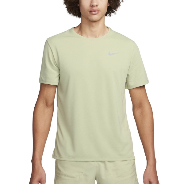 Men's Running T-Shirt Nike DriFIT UV Run Division Miler TShirt  Sea Glass/Olive Aura/Heather/Reflective Silver DV9315020