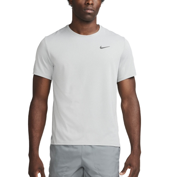 Men's Running T-Shirt Nike DriFIT UV Run Division Miler TShirt  Grey Fog/Particle Grey/Reflective Silver DV9315098