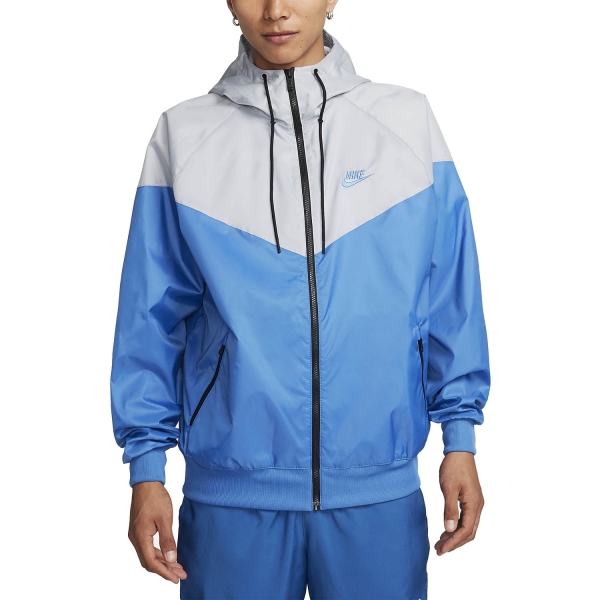 Men's Running Jacket Nike Heritage Essentials Windrunner Jacket  Star Blue/Wolf Grey DA0001402