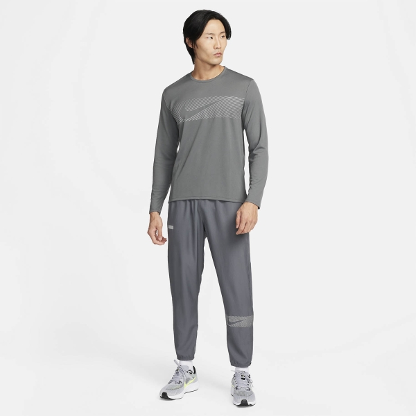 Nike Miler Flash Maglia - Iron Grey/Reflective Silver