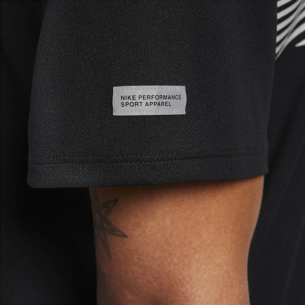 Nike Miler Flash T-Shirt - Black/Reflective Silver