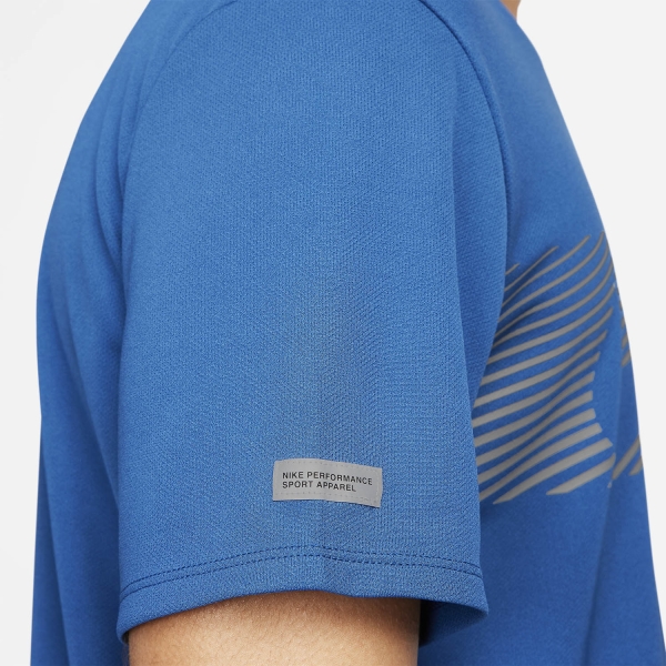 Nike Miler Flash Camiseta - Court Blue/Reflective Silver