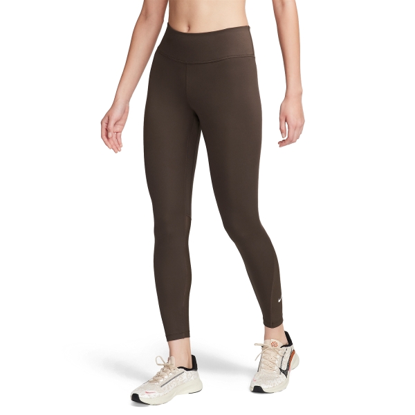 Pants e Tights Fitness e Training Donna Nike One Mid Rise 7/8 Tights  Baroque Brown/White DD0249237