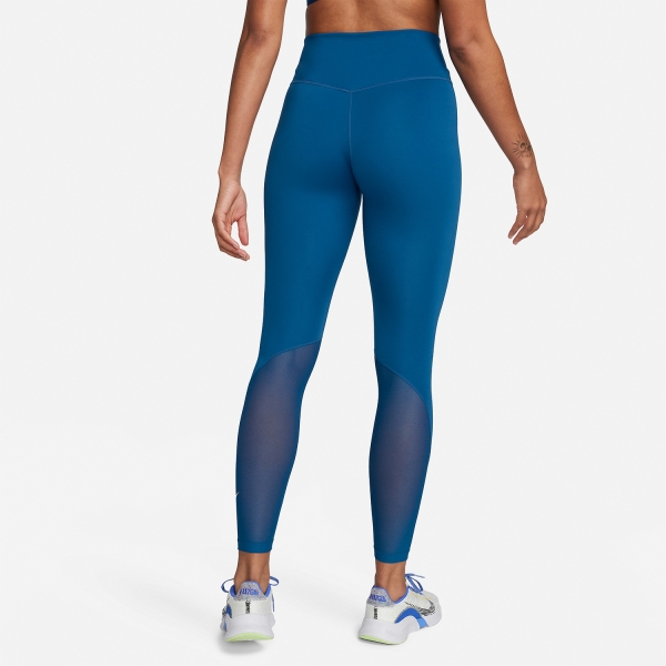 Nike One Mid Rise 7/8 Tights - Court Blue/White