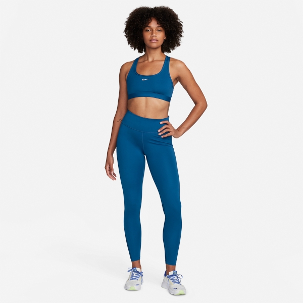 Nike One Mid Rise 7/8 Tights - Court Blue/White