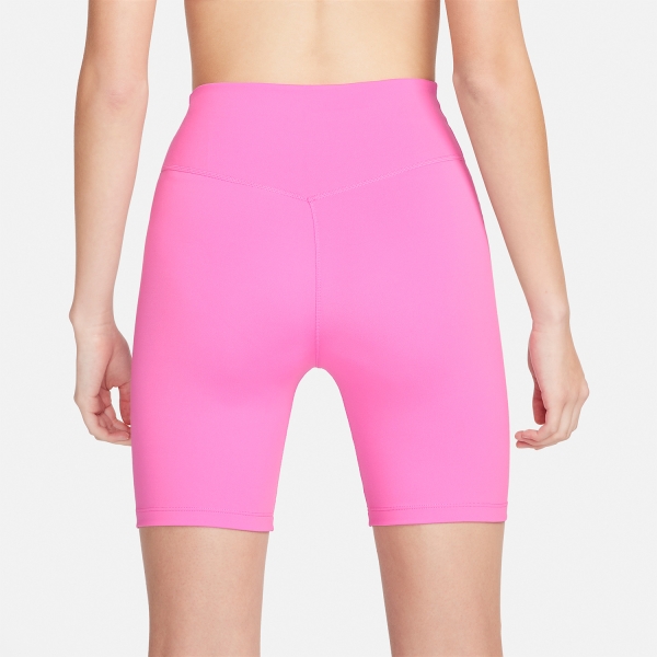 Nike One Mid Rise 7in Shorts - Playful Pink/White