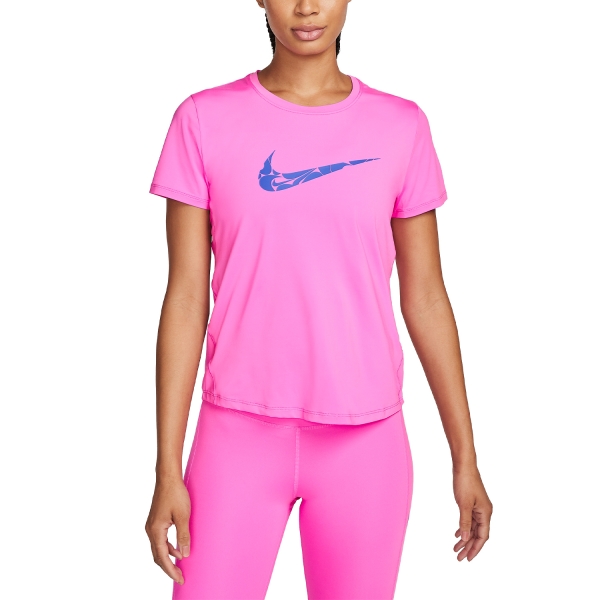 Maglietta Running Donna Nike One Swoosh Maglietta  Playful Pink/Hyper Royal FN2618675