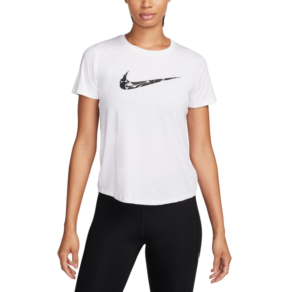 Camiseta Running Mujer Nike One Swoosh Camiseta  White/Black FN2618100