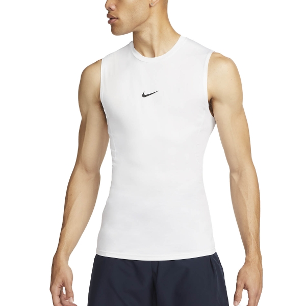 Men's Training Tank Nike Pro DriFIT Logo Tank  White/Black FB7914100