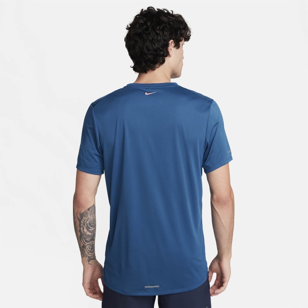 Nike Run Energy Rise 365 BRS T-Shirt - Court Blue/Safety Orange