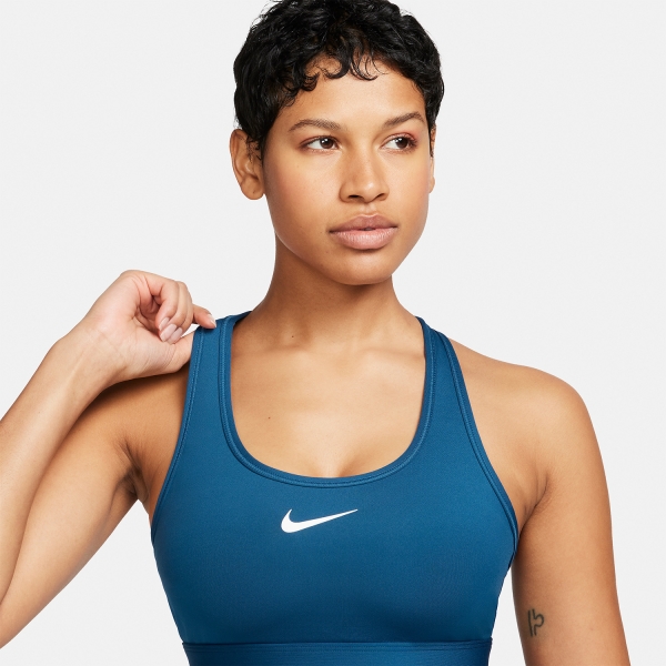 Nike Swoosh Dri-FIT Sports Bra - Court Blue/White