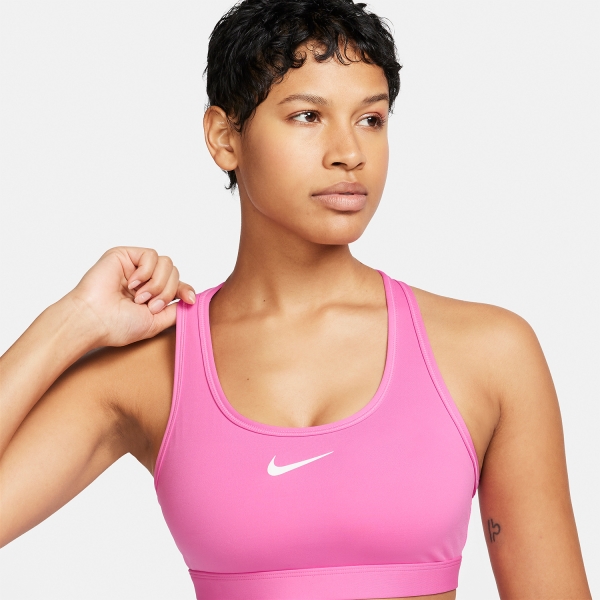 Nike Swoosh Dri-FIT Sujetador Deportivo - Playful Pink/White