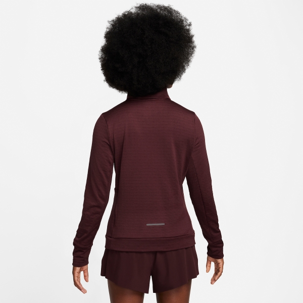 Nike Therma-FIT Element Swift Camisa - Burgundy Crush/Reflective Silver