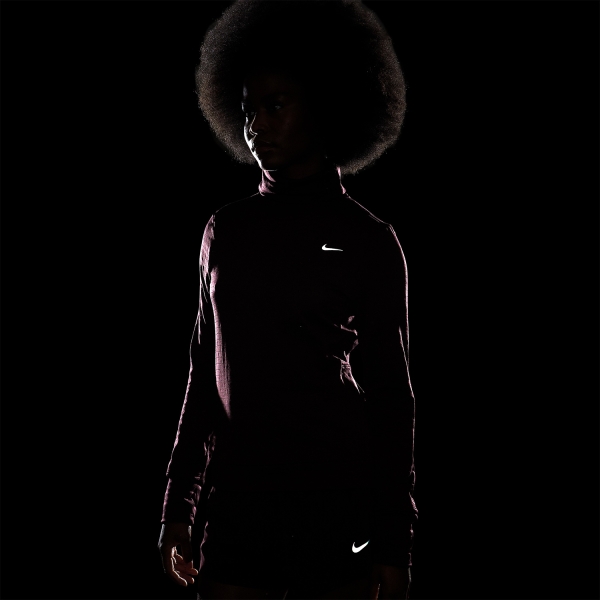 Nike Therma-FIT Element Swift Shirt - Burgundy Crush/Reflective Silver