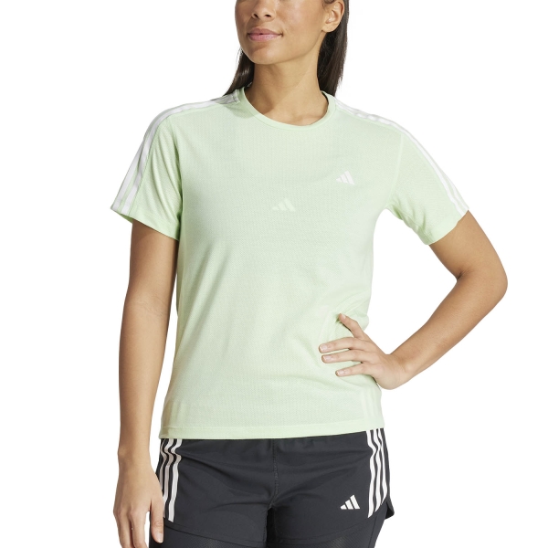 Camiseta Running Mujer adidas 3S Own The Run Camiseta  Semi Green Spark IN8334