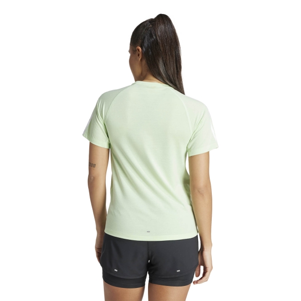 adidas 3S Own The Run T-Shirt - Semi Green Spark