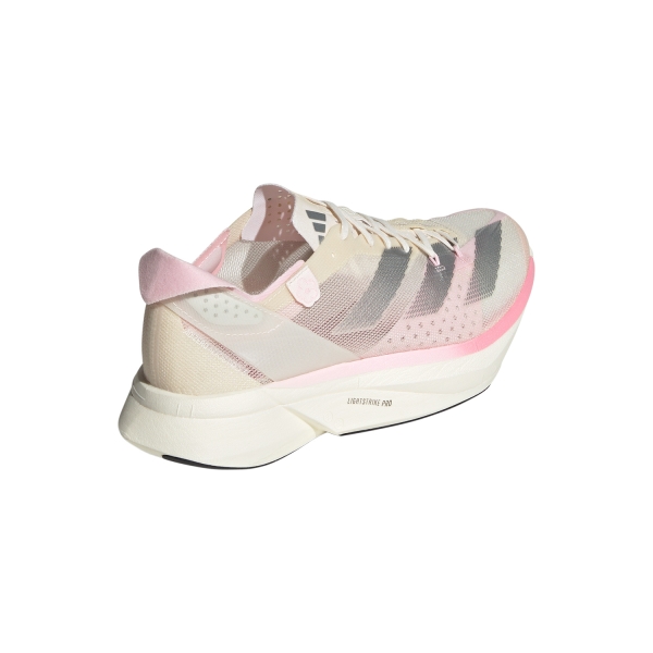 adidas adizero Adios Pro 3 - Cloud White/Silver Metallic/Cloud Pink