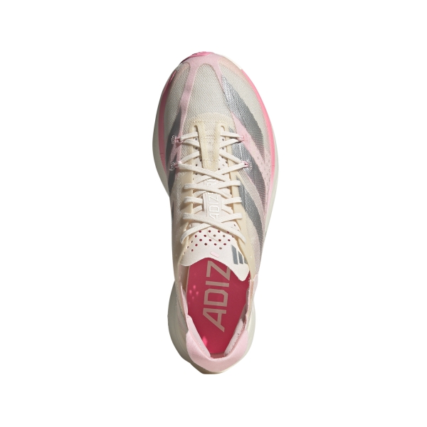 adidas adizero Adios Pro 3 - Cloud White/Silver Metallic/Cloud Pink