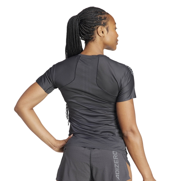 adidas adizero Logo T-Shirt - Black/Grey Six