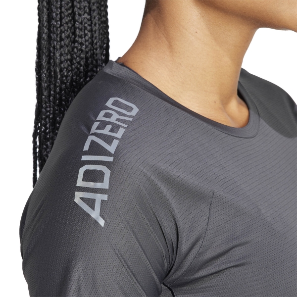 adidas Adizero Logo T-Shirt - Black/Grey Six
