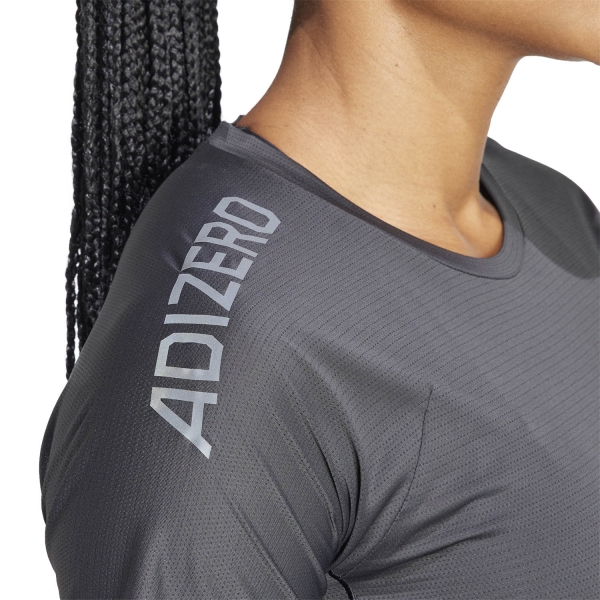 adidas adizero Logo T-Shirt - Black/Grey Six