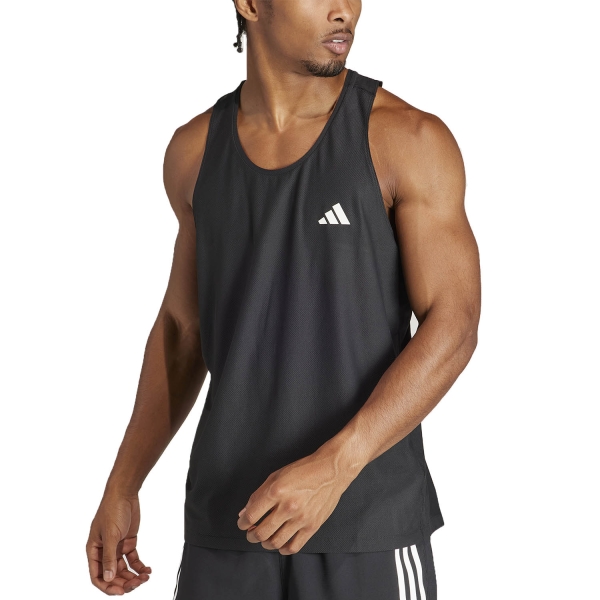 Men's Running Tank adidas Own The Run AEROREADY Tank  Black IN1499