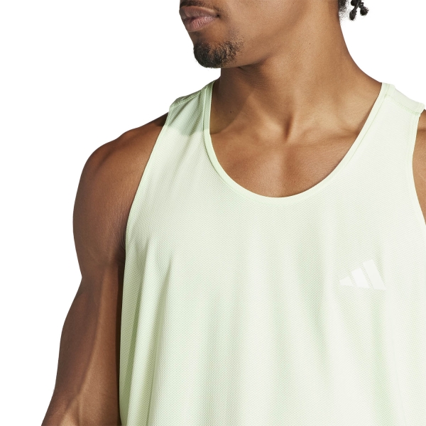 adidas Own The Run AEROREADY Tank - Semi Green Spark