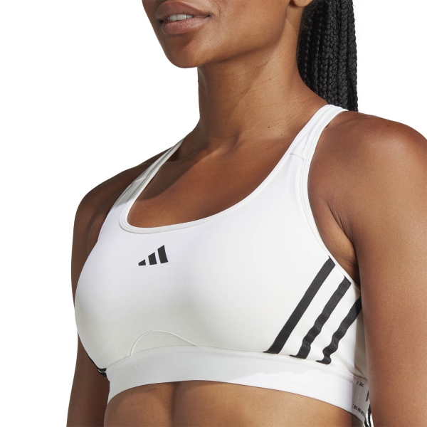 adidas Power 3S Reggiseno Sportivo - White/Black