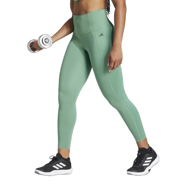 Women's Fitness & Training Pants and Tights adidas Power 7/8 Tights  Preloved Green IT6747