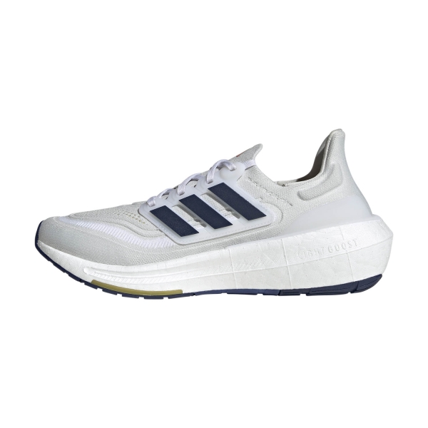 adidas Ultraboost Light - Crystal White/Dark Blue/Gold Metallic