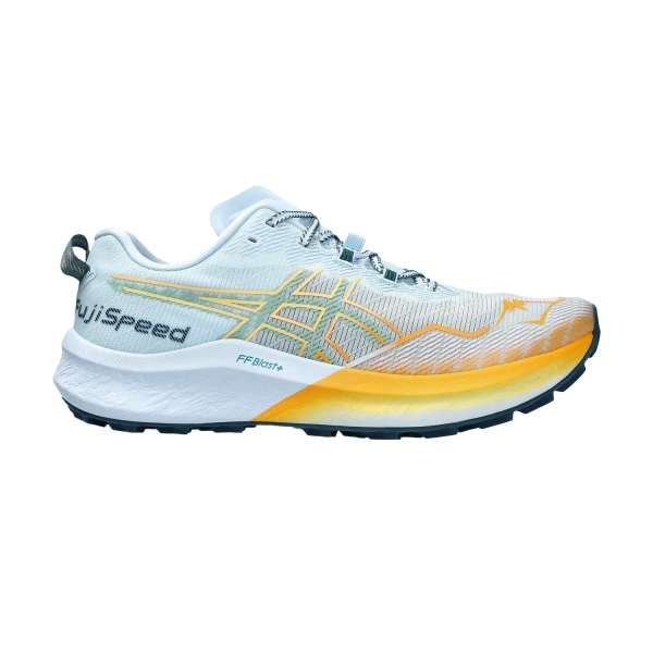 Men's Trail Running Shoes Asics Fuji Speed 2  Light Blue/Dark Mint 1011B699401