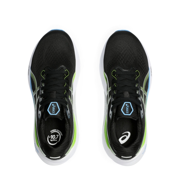 Asics Gel Kayano 30 Men s Running Shoes Black Electric Lime