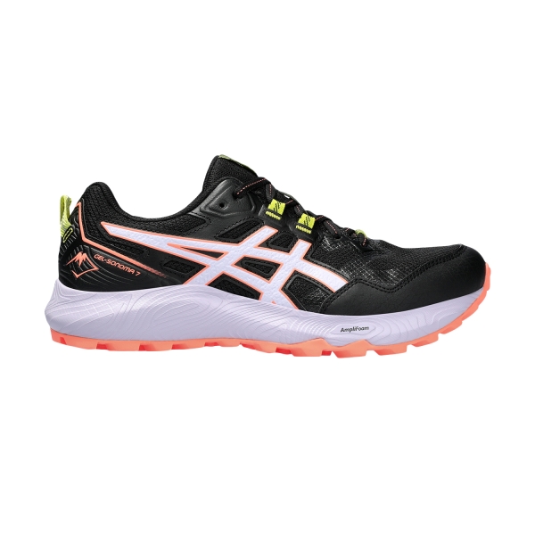 Women's Trail Running Shoes Asics Gel Sonoma 7  Black/Faded Ash Rock 1012B413004