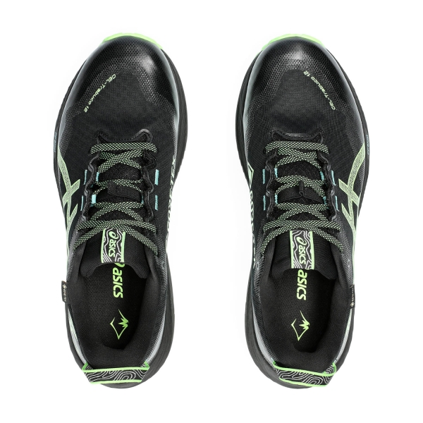 Men's GEL-TRABUCO 11, Black/Neon Lime, Running Shoes