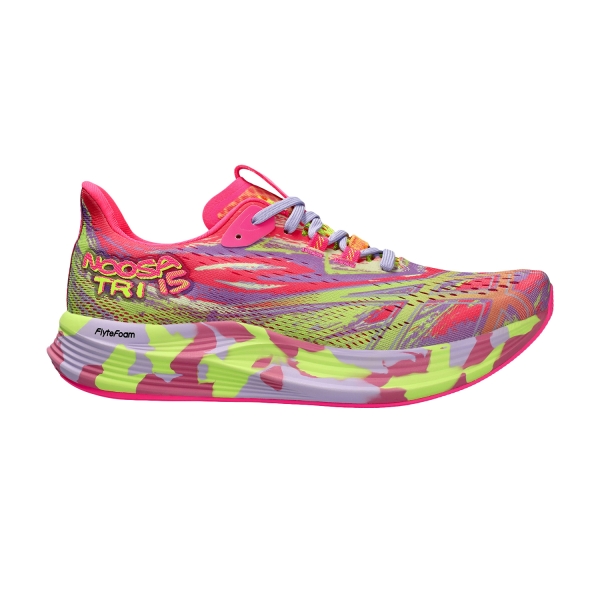 Women's Performance Running Shoes Asics Noosa Tri 15  Hot Pink/Safety Yellow 1012B429700