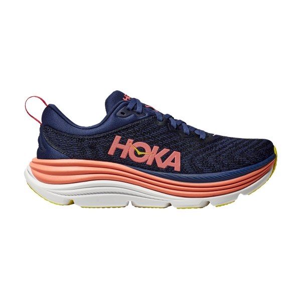 Woman's Structured Running Shoes Hoka Gaviota 5  Evening Sky/Coral 1134235EVN
