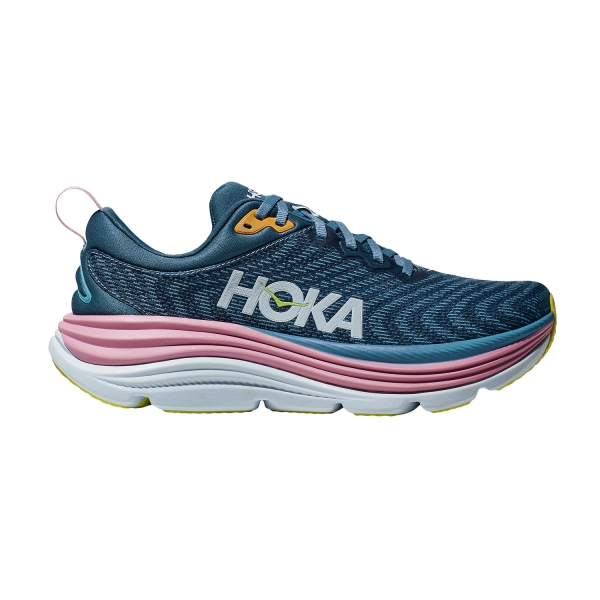 Woman's Structured Running Shoes Hoka Gaviota 5 Wide  Real Teal/Shadow 1134270RHD