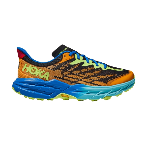 Men's Trail Running Shoes Hoka Speedgoat 5  Solar Flare/Diva Blue 1123157SDV