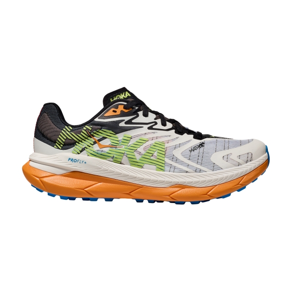Men's Trail Running Shoes Hoka Tecton X 2  White/Solar Flare 1134516WLR